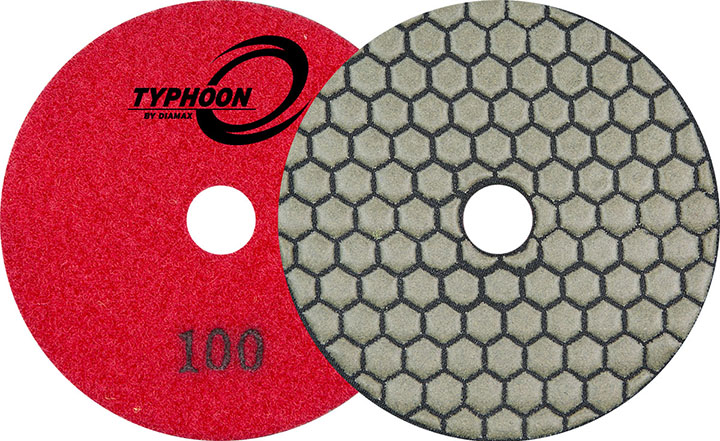 [TDP40050] Typhoon 4" Dry Polishing Pad (#50)