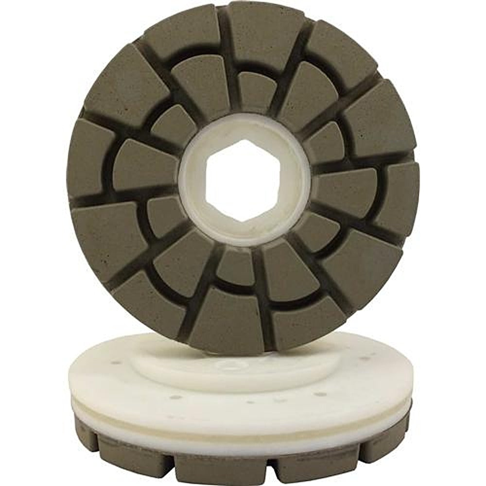 [LE150FINT24220] Tenax 6" Snail Lock Flat Edge Resin Diamond Polishing Wheel — FG Quartz Series (#220)