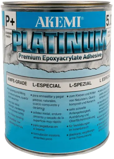 [12331] Akemi Platinum 5.0 P+ Flowing - Transparent-Opaque Epoxyacrylate Adhesive (Quart)