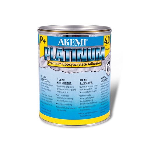 [12320] Akemi Platinum 5.0 P+ Knife-Grade - Transparent-Opaque Epoxyacrylate Adhesive (Quart)