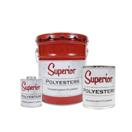 [SUP-200-00000-22] 5 Gal. POLYESTERS Transparent Flowing Superior