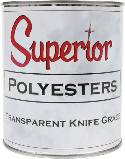 [SUP-200-00010-10] 1 Quart POLYESTERS Transparent Knife Grade Superior