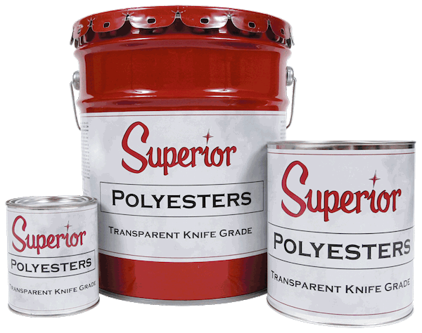 [SUP-200-00010-12] 1 GaL. POLYESTERS Transparent Knife Grade Superior