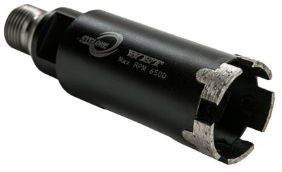[CDBYH114] DIAMAX Cyclone 1-1/4" CNC Core Bit 1/2" Gas - Wet 
