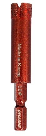 [TDBC38] 3/8" Cyclone Tile Dry/Wet Non-Core w/ Hexagonal thread