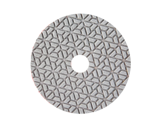 [ESWN402] 4" Cyclone Engineered Stone White Resin Polishing 3-Step Pad #2