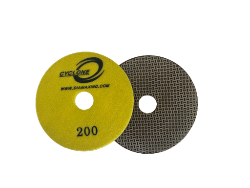 [PDE4200] Cyclone 4" Electroplated Wet Polishing Disk 200 Grit