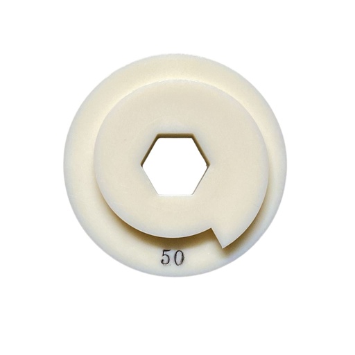 [PESL5W0100] 5" Pro-Edge Polishing Disc - Snail Lock - White Resin #100