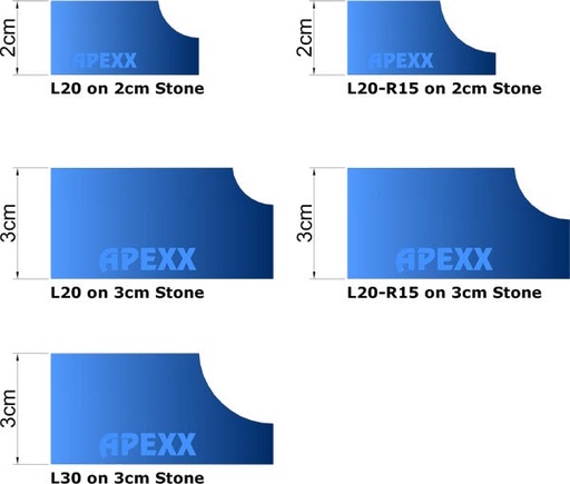 [22501-01084] Apexx - L20 - Cove - Position 2 Router Bit