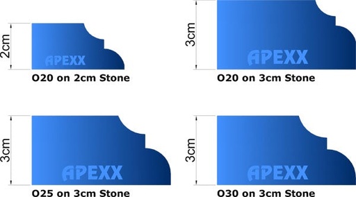 [22501-01054] Apexx-020-Cove Dupont Position 2 Router Bit