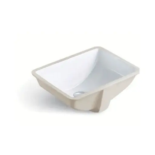 [BR202W] BR202W - White Color Rectangular Vanity Sink In. (16-1/2" x 11-1/2") - Out. (18" x 13-1/2" x 7-1/2")  