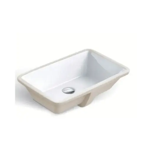 [BR204W] BR204W- White Color Rectangular Vanity Sink In. (18-3/4" x 11-1/4") - Out. (20-3/4" x 13-1/4" x 7-1/2")  