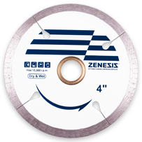 [ZLPS10P0606C] ZENESIS 6" Continuous Rim Porcelain Blade - Dry&Wet