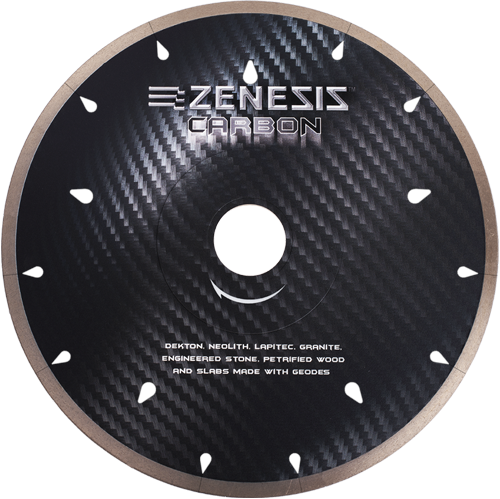 [ZLSGD10UT1613T] ZENESIS Carbon Bridge Saw Blade - 16", 10mm Segment - 50/60 Arbor - for Dekton, Neolith, Lapitek, Petrified Wood, Geode