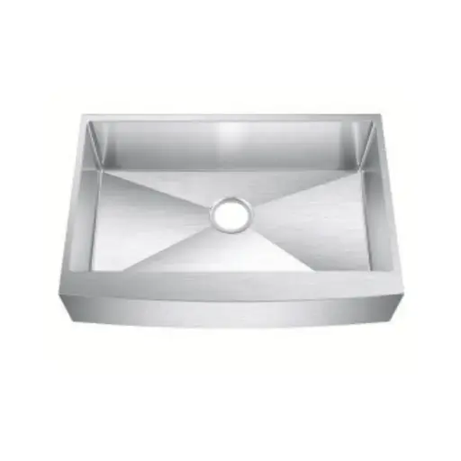 [APR2718] APR2718 - Single Bowl Farm Sink Fits 27" Cab. (7" Apron - 25" x 21-1/4" x 9")