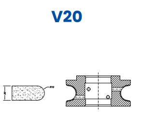 [SC61087] SC61087 20mm Full Bullnose Line 60 - (Bore 35 Fitting) Profile V20 Zenith Position 1 Standard Kit (all materials)