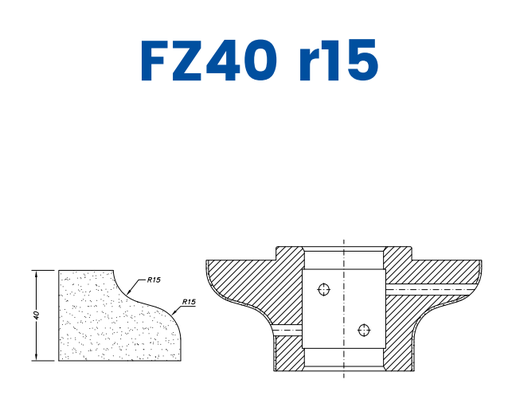[SC67076] SC67076 40mm Ogee Flat Line 60 - (Bore 35 Fitting) Profile FZ40 r15 Electroplated Position 1 Electroplated Kit (soft materials, marble)