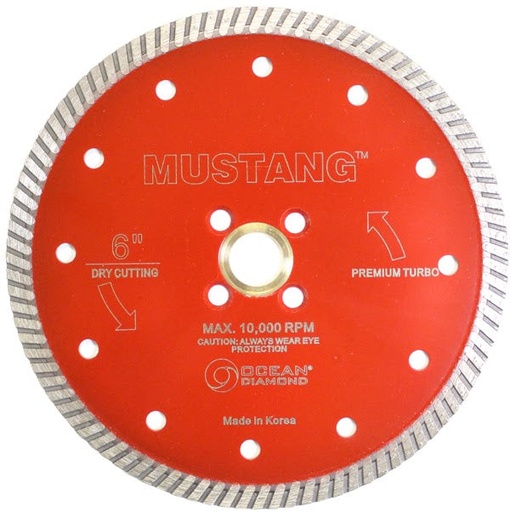 [20736-03003] MUSTANG Red Turbo Blade 6" x 7/8"-5/8" (Soft Bond)