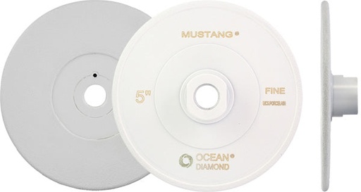 [21629-03001] MUSTANG Brazed UCS/Porcelain Grinder 5" x 5/8"-11 Fine Grit