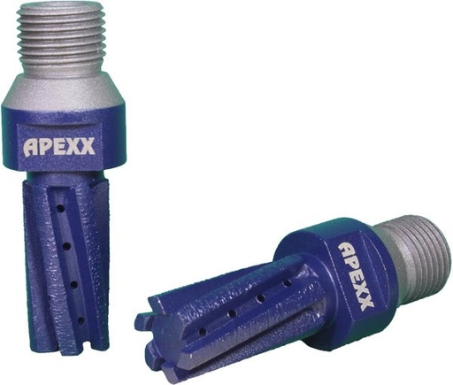 [22601-01053] APEXX Dark-Blue Finger Bit 20mm x 40mm x 6-segment - Heat-Durable Bond (Quartzite)