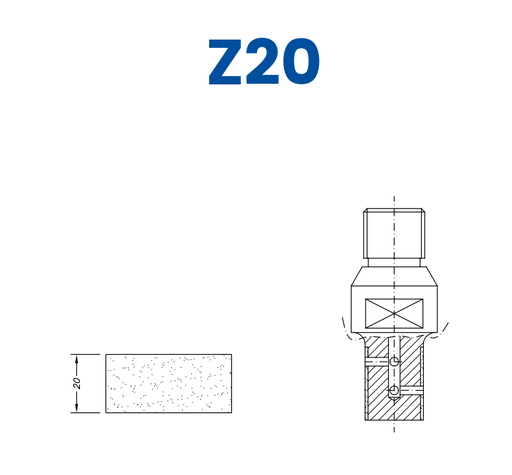 [SC23033] SC23033 LINE 20 20mm Flat Edge Profile Z20 Position 3 BiPower Electroplated Kit (soft materials, marble)