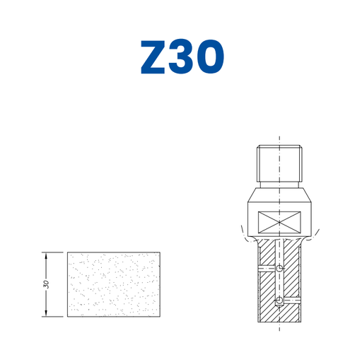 [SC23034] SC23034 LINE 20 30mm Flat Edge Profile Z30 Position 3 BiPower Electroplated Kit (soft materials, marble)