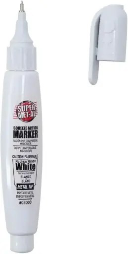 [MKW] Super Met-AL Tip Marker, White