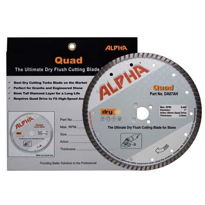[DA07AH] Alpha Professional Tools Quad Dry Blade 7"