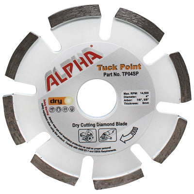 [TP0478] Alpha Professional Tools Tuck Point Wheel 4"