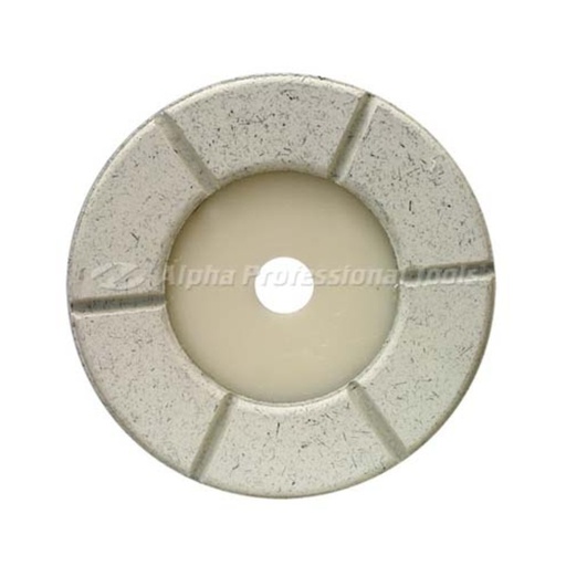 [ADWHITE] Alpha Advantage Final Polish Disc for Floor Polishing (3.5" Diameter, Buff Grit, White)