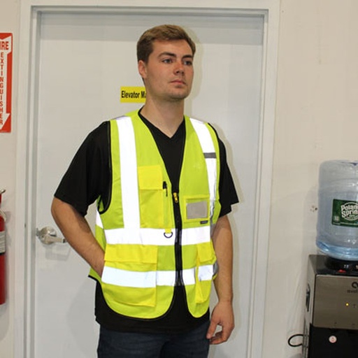 [SVY00XXL] Alpha Professional Tools Safety Vest Yellow XXL