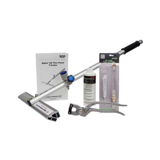 [5480-1700] Alpha® EZ Thin Cutter Starter Kit (inc. 24" T-Cutter, Slimline Cutter, Plier & Oil)