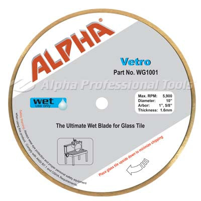[WG1001] Alpha Professional Tools Vetro 10" - Port Rail Saw