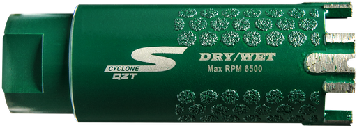 [CDBQZ112] 1 1/2" Cyclone-S QZT Dry T-type Segments Core Bit In/Out Protection 5/8"-11