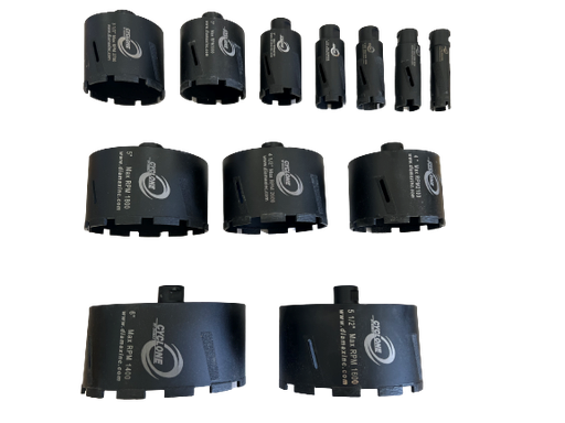 [CDBS112] 1 1/2" Cyclone Core Bit w/ side protection