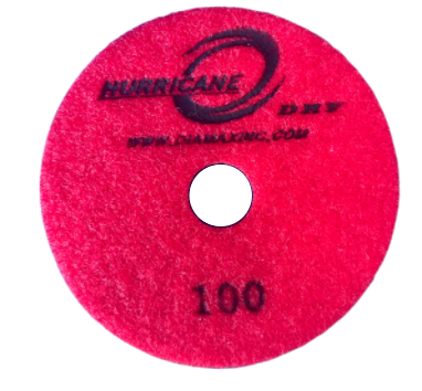 [HDP4100] 4" Hurricane Dry Pad 100 grit