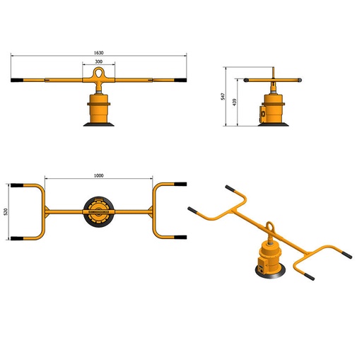 [AMMVL150] Aardwolf AMMVL150 Mono Mechanical Vacuum Lifter