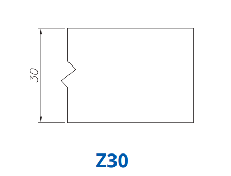 [SS63034] Marmo Elettromeccanica SS63034 Profile 30mm Flat Z30 Technology BiPower Position 3 INTERNAL WATER ROUTER BITS (IW BITS)