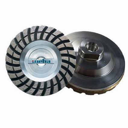 [VZ050201] 4" Aluminum Cupwheel X Crs Tenax