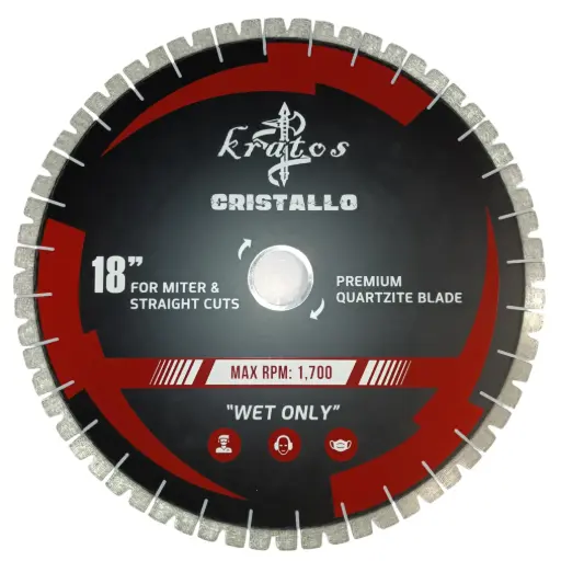 [QTZ18J01] 18" Kratos Cristallo premium quartzite blade 18" X .135" X 20MM X 50/60